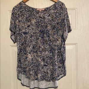 Philosophy Women's Blue Patterned Top